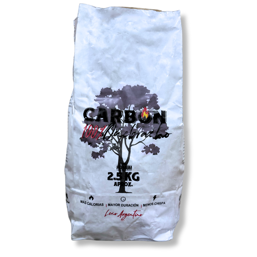 Carbón Quebracho 2,5 kg - Linea Corriente (Desde 15 unidades)