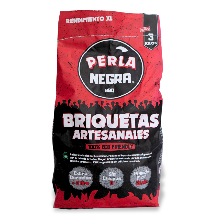 Perla Negra - BRIQUETAS ARTESANALES (Desde 15 unidades)