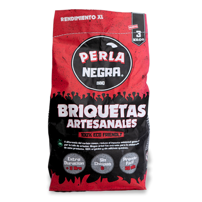 Perla Negra - BRIQUETAS ARTESANALES (Desde 15 unidades)